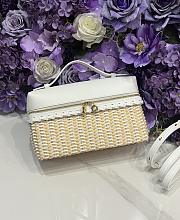 Loro Piana Extra Pocket L27 East West Wicker Rattan White - 27x15x10cm - 5