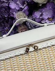 Loro Piana Extra Pocket L27 East West Wicker Rattan White - 27x15x10cm - 4
