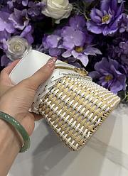 Loro Piana Extra Pocket L27 East West Wicker Rattan White - 27x15x10cm - 3