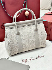 Loro Piana Loom Bag L25 Pecora Nera Dove (B5NO) - 25x18x12.5cm - 3