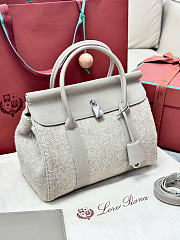 Loro Piana Loom Bag L25 Pecora Nera Dove (B5NO) - 25x18x12.5cm - 4