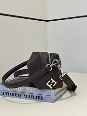 Fendi Lui Small Brown Leather Bag - 20x13x9cm - 5