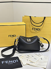 Fendi Lui Small Black Leather Bag - 20x13x9cm - 1