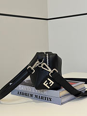 Fendi Lui Small Black Leather Bag - 20x13x9cm - 6