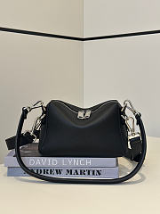 Fendi Lui Small Black Leather Bag - 20x13x9cm - 5