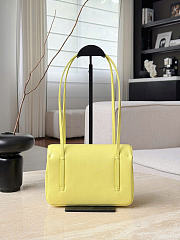 Chanel Small Flap Bag Grained Shiny Calfskin & Gold-Tone Metal Yellow - 15x22x7cm - 6