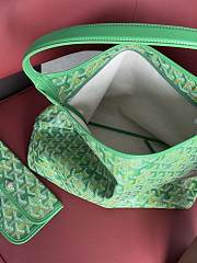 Goyardine Canvas Boheme Hobo Bag Meadow Green - 43x14x27cm - 2