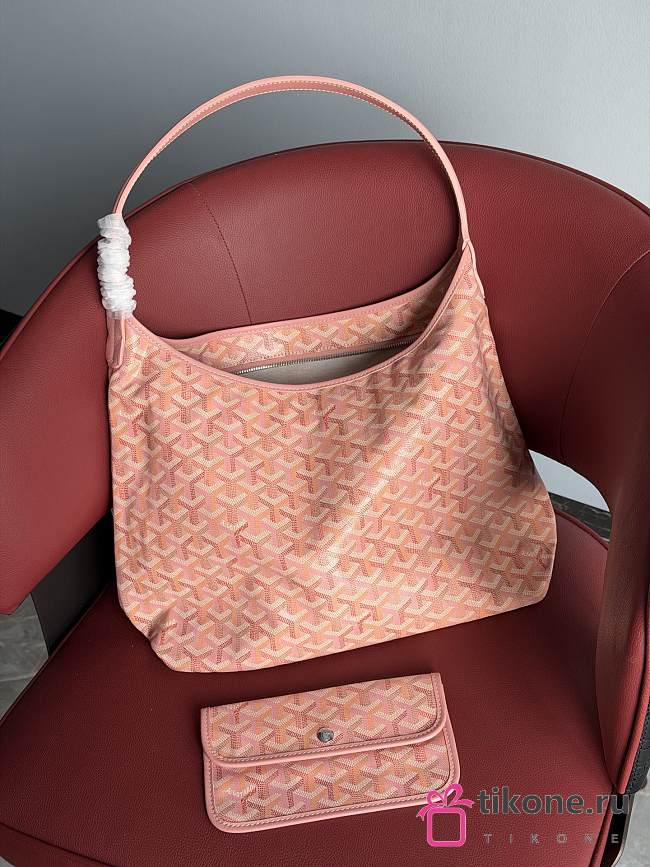 Goyardine Canvas Boheme Hobo Bag Powder Pink - 43x14x27cm - 1