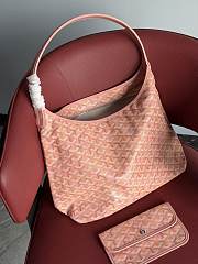 Goyardine Canvas Boheme Hobo Bag Powder Pink - 43x14x27cm - 6