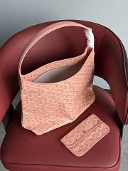 Goyardine Canvas Boheme Hobo Bag Powder Pink - 43x14x27cm - 3