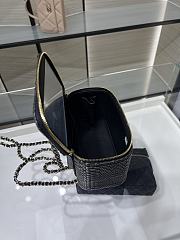 Chanel Classic Long Vanity with Chain Braided Raffia & Gold-Tone Metal Black - 17x9.5x8cm - 6