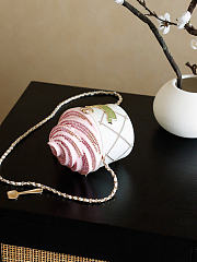 Chanel Ice Cream Minaudiere Plexi Strass & Gold-Tone Metal White Pink & Light Green AS6019 - 17x9x9cm - 5