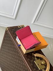 LV Victorine Wallet Monogram Denim Fuchsia M27707 - 12x9.5x2.5cm - 6