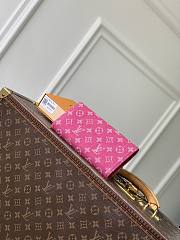 LV Sarah Wallet Monogram Denim Fuchsia M28280 - 19x10.5x2.5cm - 3