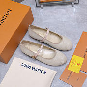 LV Romy Ballerina Monogram Denim Greige 1AJJP2 - 1