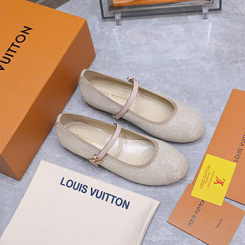 LV Romy Ballerina Monogram Denim Greige 1AJJP2