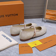 LV Romy Ballerina Monogram Denim Greige 1AJJP2 - 5
