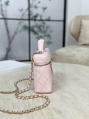 Chanel Vanity with Chain Grained Caviar & Gold-Tone Metal Light Pink - 19.5x17x5cm - 2