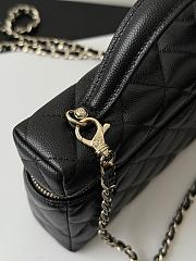 Chanel Vanity with Chain Grained Caviar & Gold-Tone Metal Black - 19.5x17x5cm - 5