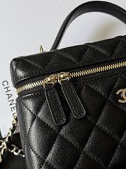 Chanel Vanity with Chain Grained Caviar & Gold-Tone Metal Black - 19.5x17x5cm - 4