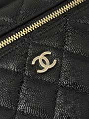 Chanel Vanity with Chain Grained Caviar & Gold-Tone Metal Black - 19.5x17x5cm - 2