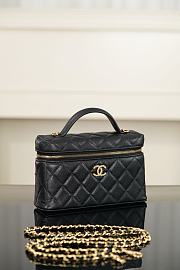 Chanel Vanity with Chain Grained Caviar & Gold-Tone Metal Black 26006 - 19.5x17x5cm - 4