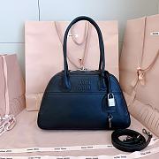 Miumiu Vivant Nappa Leather Bag Black 5BB199 - 32x19.5x11cm - 1