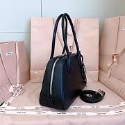 Miumiu Vivant Nappa Leather Bag Black 5BB199 - 32x19.5x11cm - 4