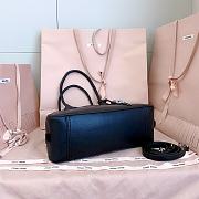 Miumiu Vivant Nappa Leather Bag Black 5BB199 - 32x19.5x11cm - 3