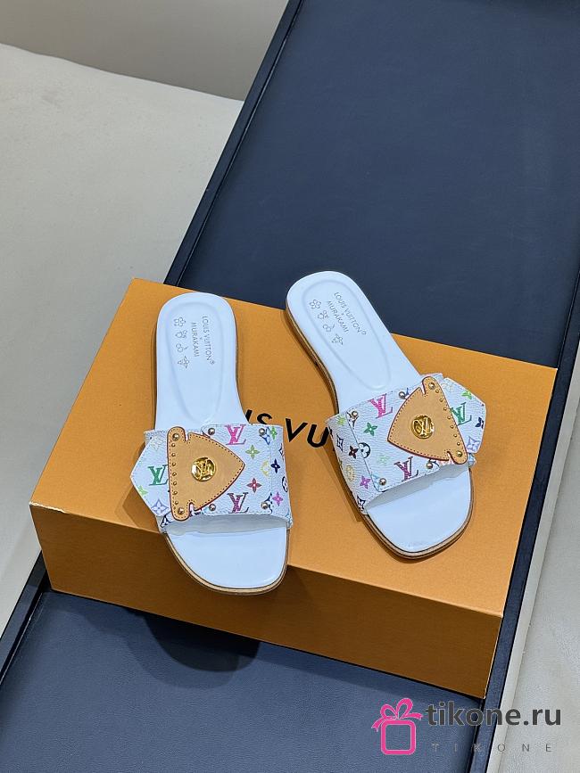 LVxTM Frame Flat Mule Multicolored/White 1AJJYL  - 1