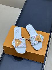 LVxTM Frame Flat Mule Multicolored/White 1AJJYL  - 1