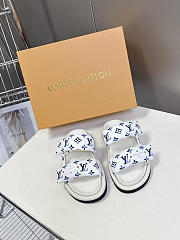 LV Nautical Pool Pillow Comfort Mule Monogram Nylon Blue 1AHMKL - 6