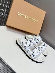 LV Nautical Pool Pillow Comfort Mule Monogram Nylon Blue 1AHMKL - 4