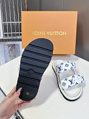 LV Nautical Pool Pillow Comfort Mule Monogram Nylon Blue 1AHMKL - 2