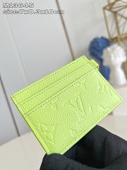 LV Charms Card Holder Green M13645 - 10.2x7.3x0.3cm - 4