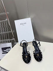 Celine Sandal Triomphe In Lambskin Black 85mm - 2