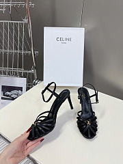 Celine Sandal Triomphe In Lambskin Black 85mm - 3