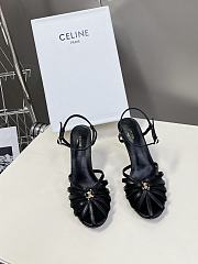 Celine Sandal Triomphe In Lambskin Black 85mm - 1