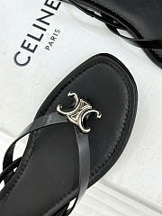 Celine Biki Sandal In Calfskin Black - 4