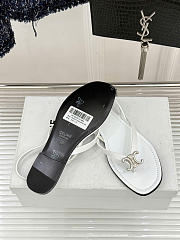 Celine Biki Sandal In Calfskin White - 4
