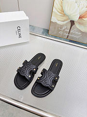 Celine Marina Mule In Calfskin Black - 1