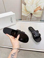 Celine Marina Mule In Calfskin Black - 6