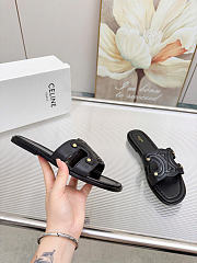 Celine Marina Mule In Calfskin Black - 5