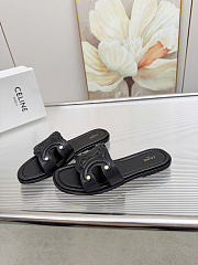 Celine Marina Mule In Calfskin Black - 3