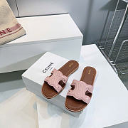 Celine Marina Mule In Calfskin Bleached Pink - 1