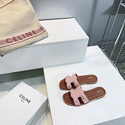 Celine Marina Mule In Calfskin Bleached Pink - 6
