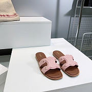 Celine Marina Mule In Calfskin Bleached Pink - 5