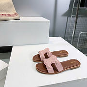 Celine Marina Mule In Calfskin Bleached Pink - 4