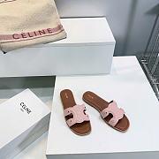 Celine Marina Mule In Calfskin Bleached Pink - 3