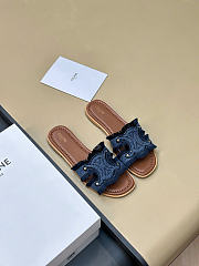 Celine Marina Mule In Denim Blue - 6
